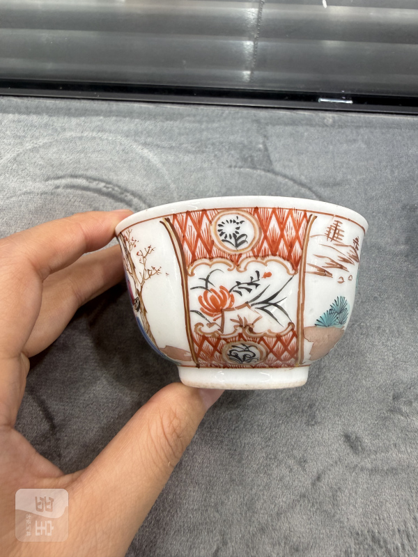 清乾隆广彩人物故事纹茶园 - 图3